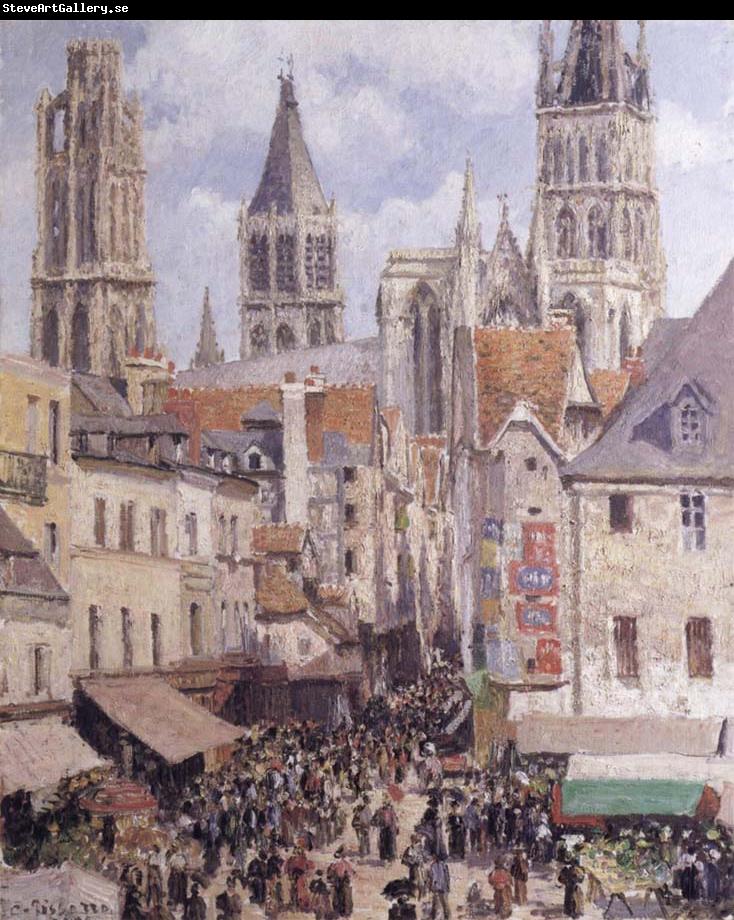 Camille Pissarro Rue de L-Epicerie,Rouen